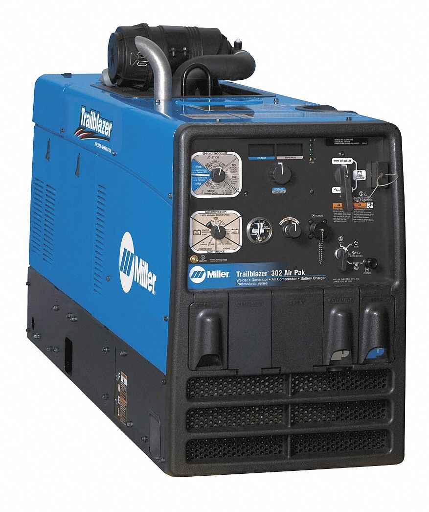 ENGINE-DRIVEN WELDER, TRAILBLAZER 302 AIR PAK, GASOLINE, 27 HP, KOHLER CH750, CC/CV