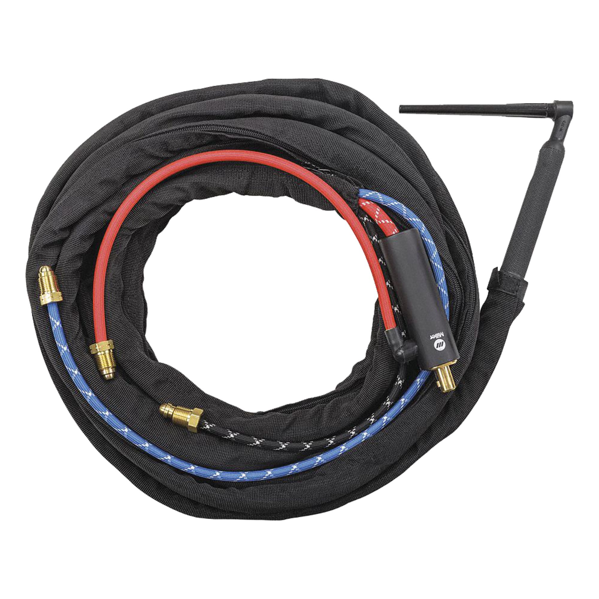 MILLER Weldcraft W-375 Super Cool TIG Torch Package, 25' Braided Rubber w/ 50mm Dinse