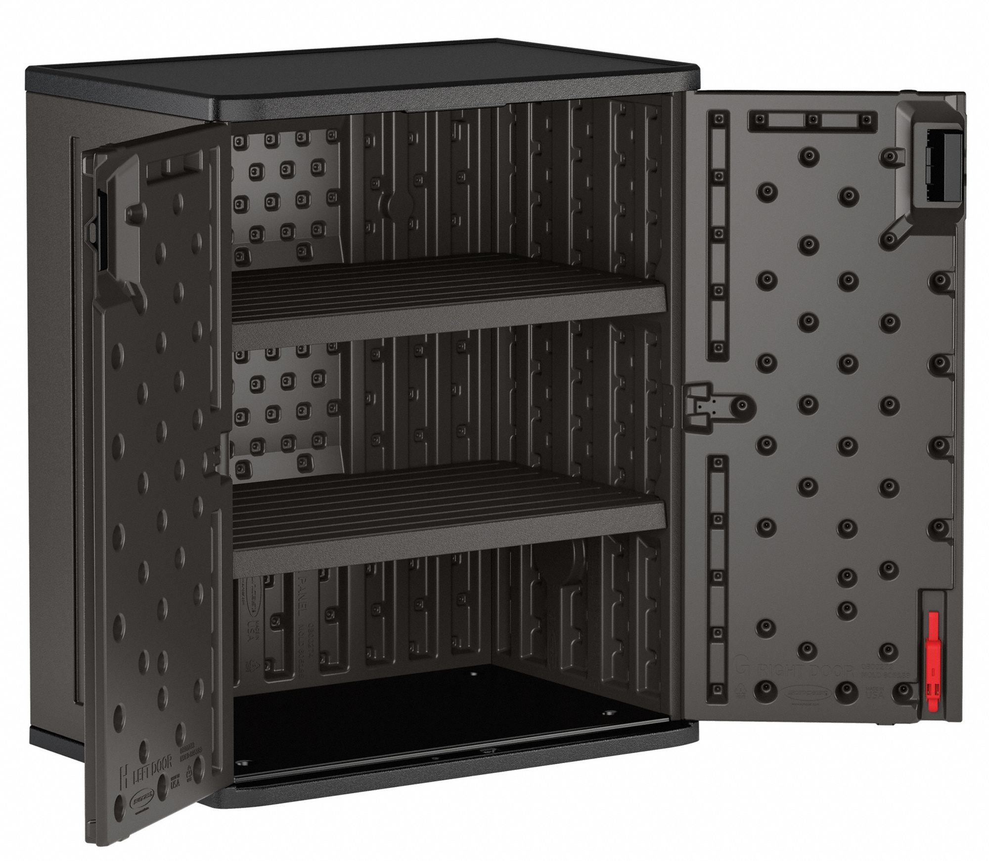 Commercial Storage Cabinet Dark, Suncast Plastic Shelving