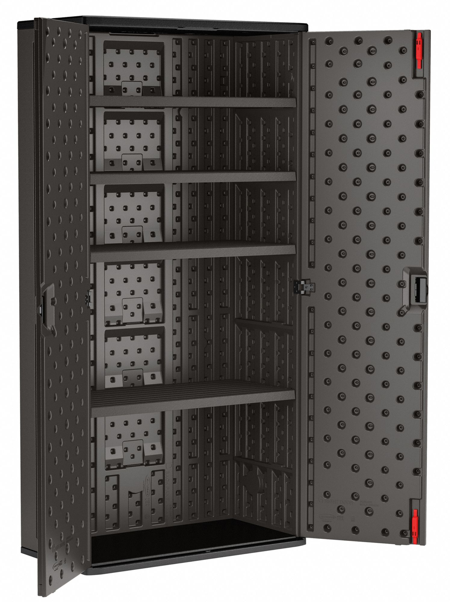 SUNCAST Storage 40 in x 20 1/4 in x 80 1/4 in, 4 Adj Shelves
