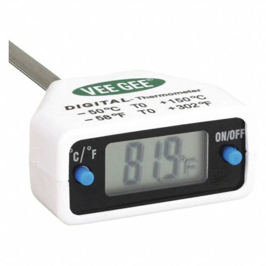 Soil Digital Pocket Thermometer, 58 to 302F