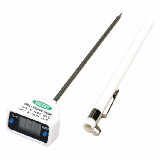VEE GEE Item Digital Pocket Thermometer, Temp. Range (F) 14° to 212