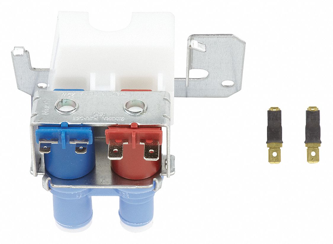Ice Maker Double Solenoid Water Valve: Fits LG Brand, Freezer