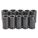 IMPACT SOCKET SET,3/4IN DRIVE,10PC