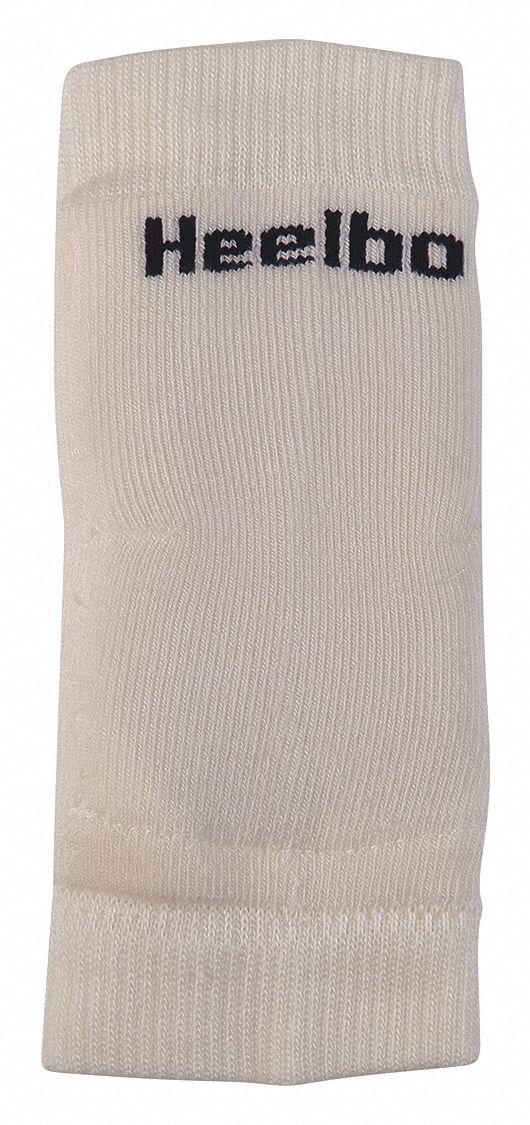 Elbow Sleeve,  Pull-Over,  Stretch Weave Nylon,  L,  White,  PK 6
