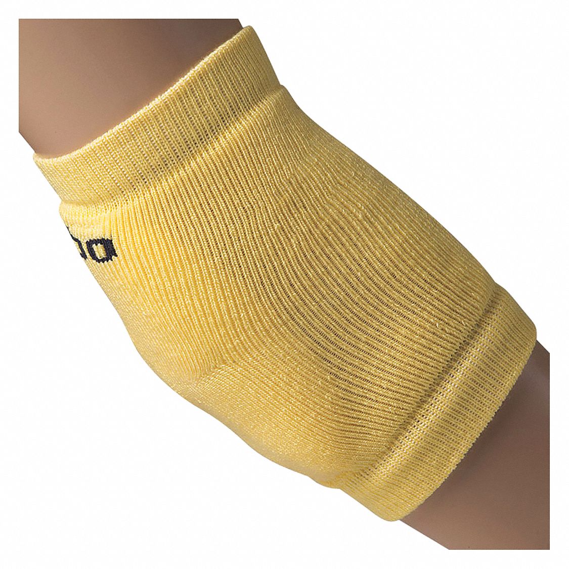 Elbow Sleeve: S Ergonomic Support Size, Yellow, Pull-Over, Fits 16 in, 12 PK
