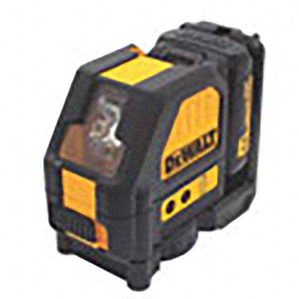 DEWALT Cross Line Laser 2 Beams, 0 Dots, 2 Lines, Red, 50 ft Range w/o