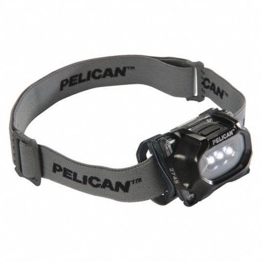 Pelican Led Headlamp Plastic 50 000 Hr Lamp Life Maximum Lumens Output 32 Black 49xk74 2745c Grainger