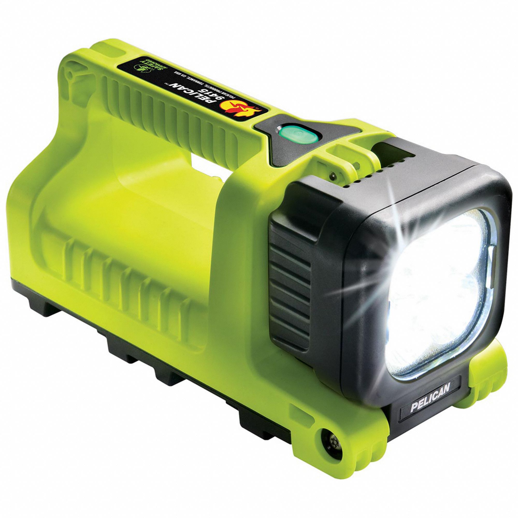 HANDHELD FLASHLIGHT, LED, 588 LUMENS, 288 M BEAM, YELLOW, 8.75 IN L/4 IN DIA, PLASTIC/PC