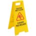 Caution/Cuidado: Wet Floor Piso Mojado Folding Signs