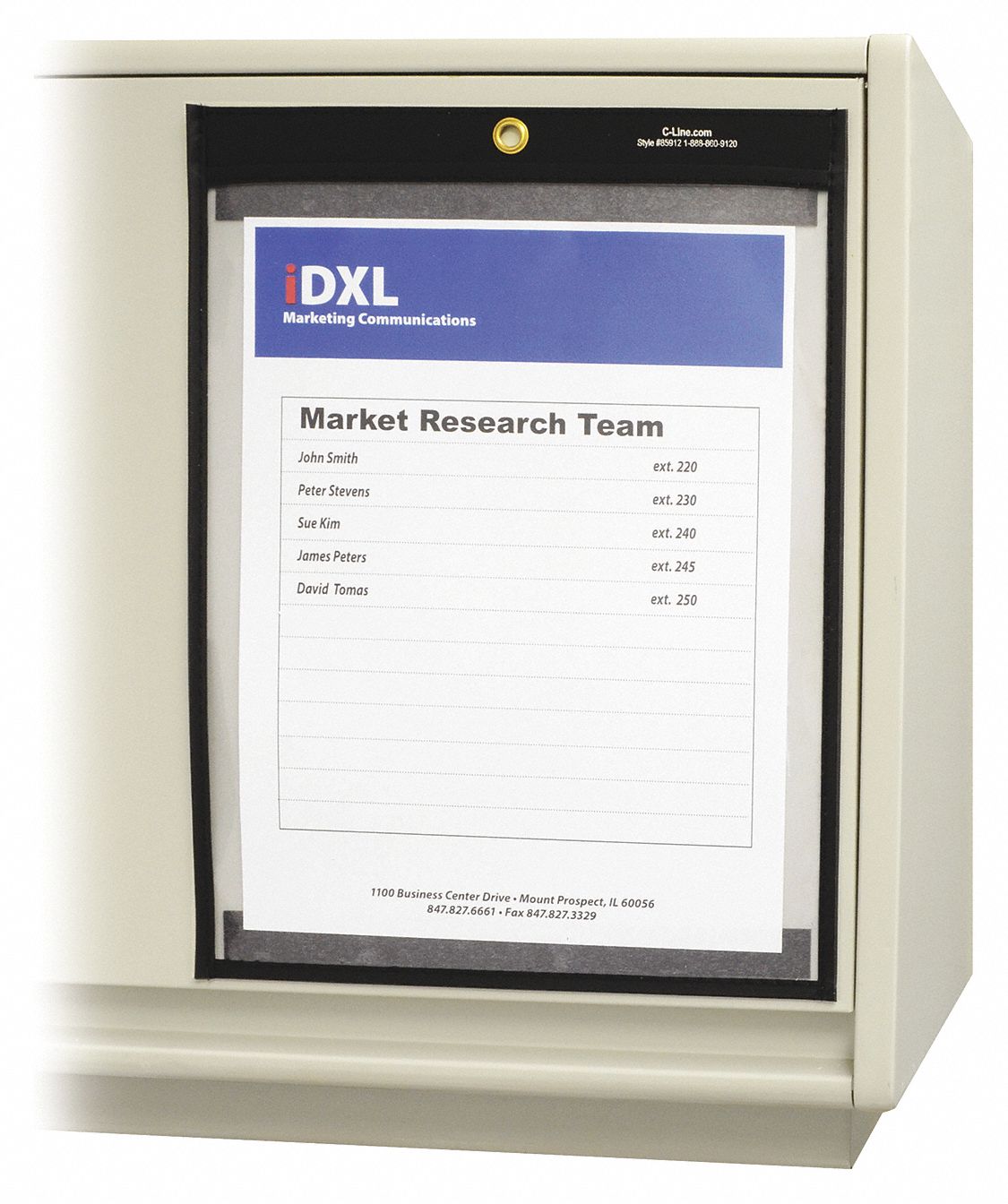 Shop Ticket Holder Black/Clear PK25