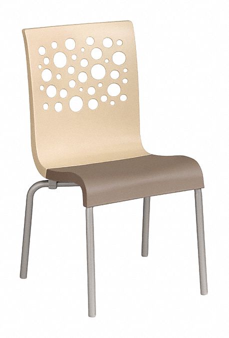 Grosfillex Resin Chair Beige Taupe 21 Width 22 Depth 35 1 2