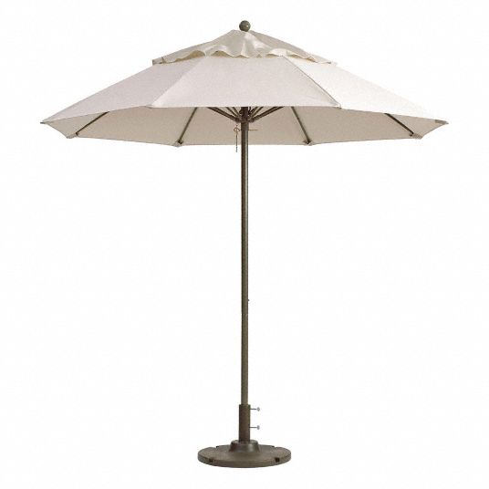 7 canvas patio umbrella Heavy-Duty Umbrellas open feature separate within the frame which adds to the umbrellas longevity 7'6" Sunbrella Canvas Round Patio