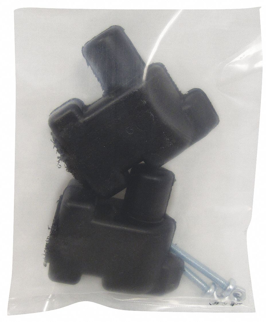 Patio Fence System Connectors: Black, Resin