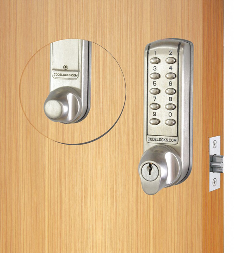 CODELOCKS, Classroom or Store Room with Key Override, Keypad