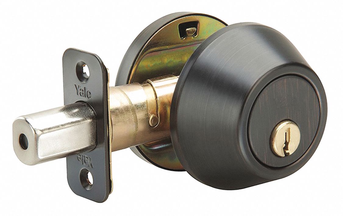 Yale deadbolt 3 oil rubbed bronze kwikset kw1 different ansi a156