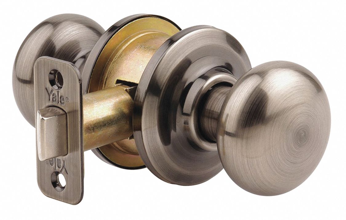 Door Lockset: Office Knob Locksets, Nickel