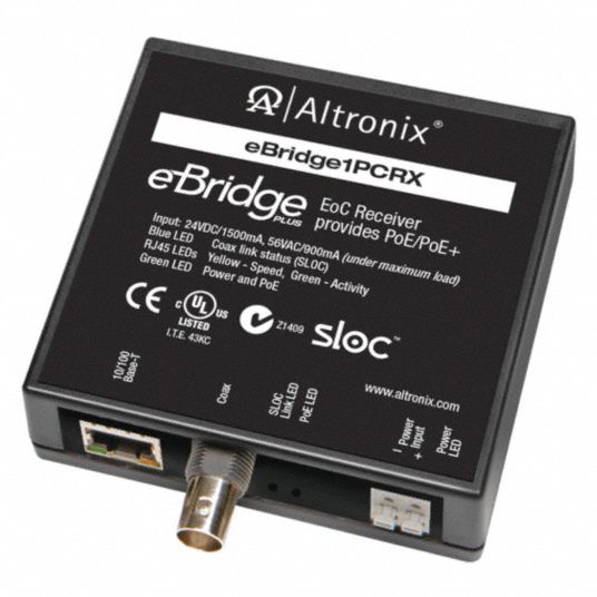 ALTRONIX, EBRIDGE1PCRX, PoE Extender - 49XV07|EBRIDGE1PCRX - Grainger