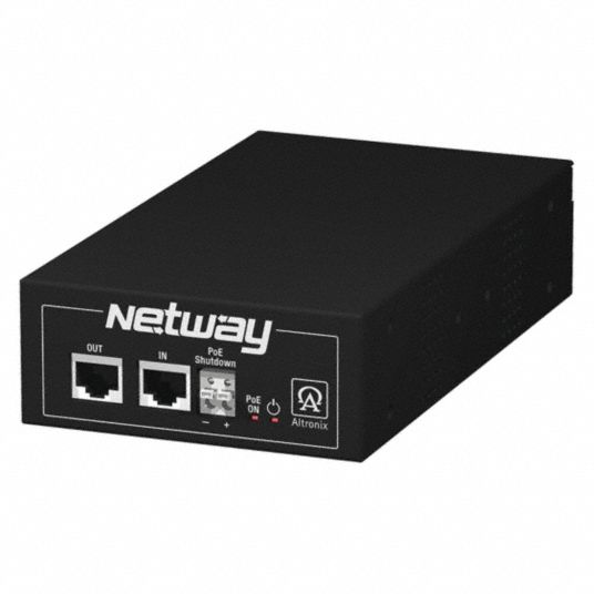 ALTRONIX PoE Injector, Camera Inputs 1, Input Voltage 115V AC 49XW13