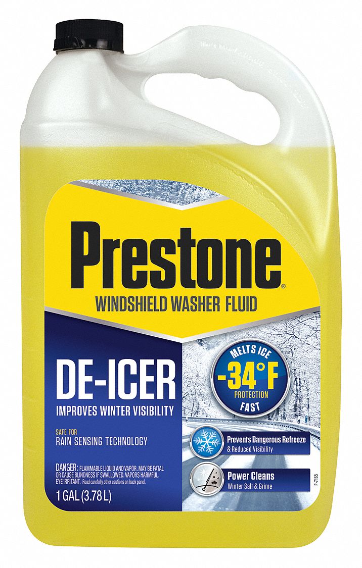 PRESTONE, Ready to Use - Premixed, Windshield Washer Fluid, Windshield  Washer/De-Icer - 49XW62