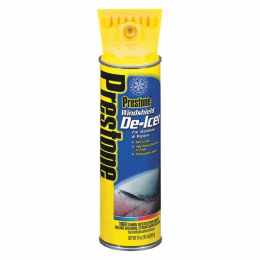 Prestone® Windshield Spray De-Icer With Scraper, 11 fl oz