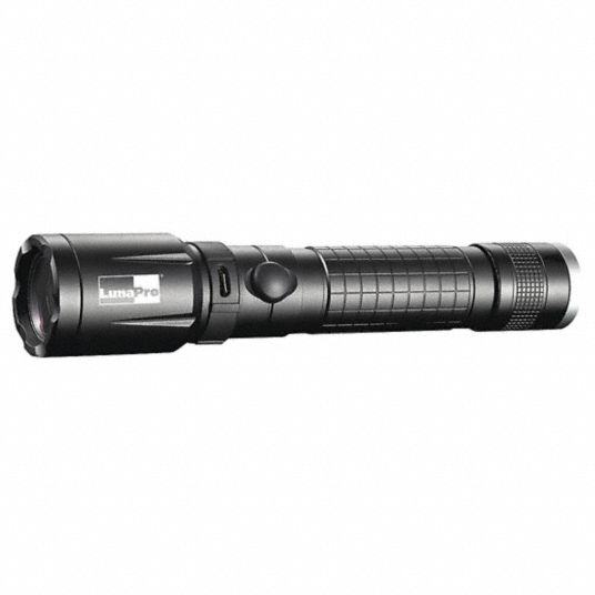 LUMAPRO Industrial LED Handheld Flashlight, Aluminum, Maximum Lumens ...