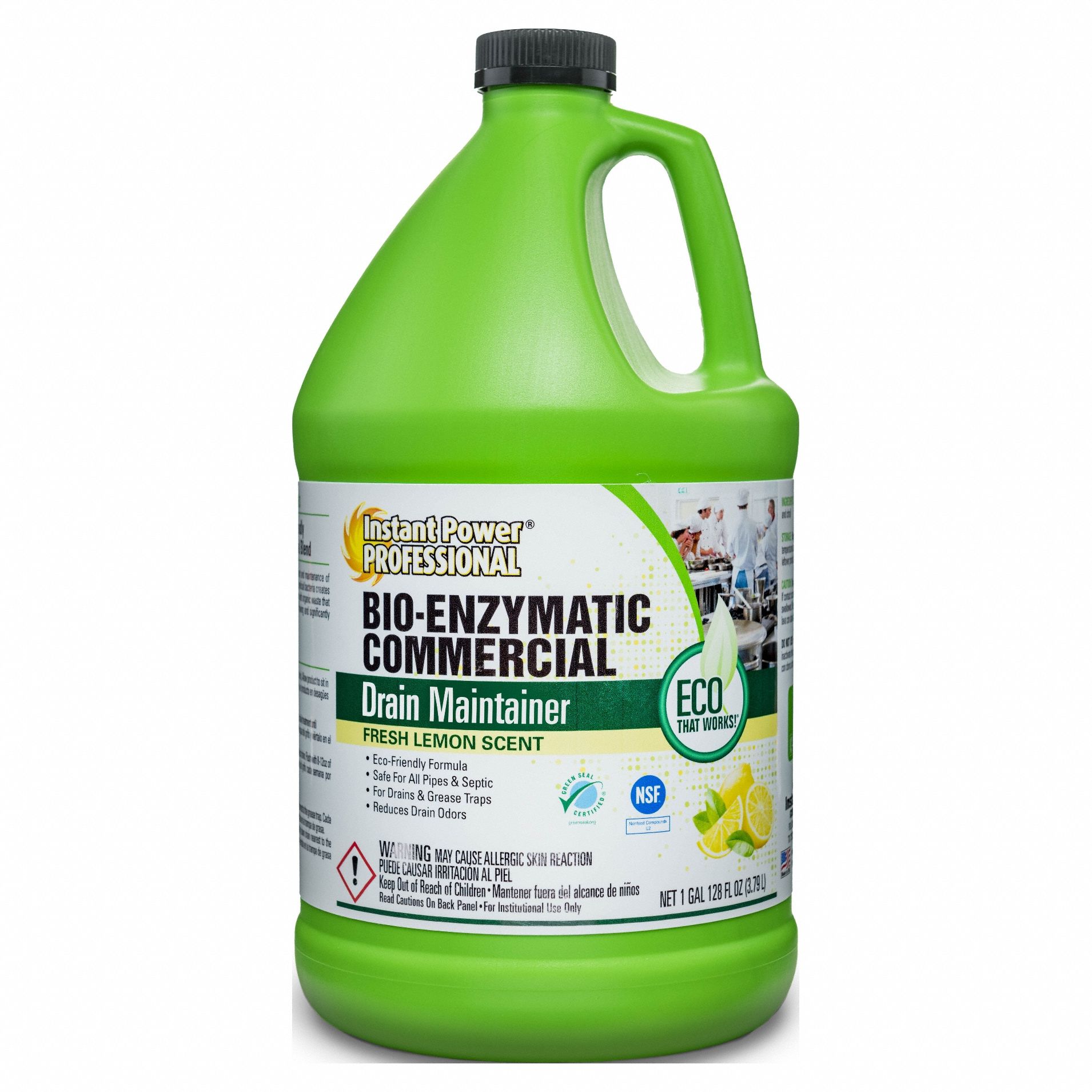 Instant Power Commercial Drain Maintainer 1 gal, Liquid, Safe for Septic  Tanks, Non-Corrosive, Cleans Pipe Walls