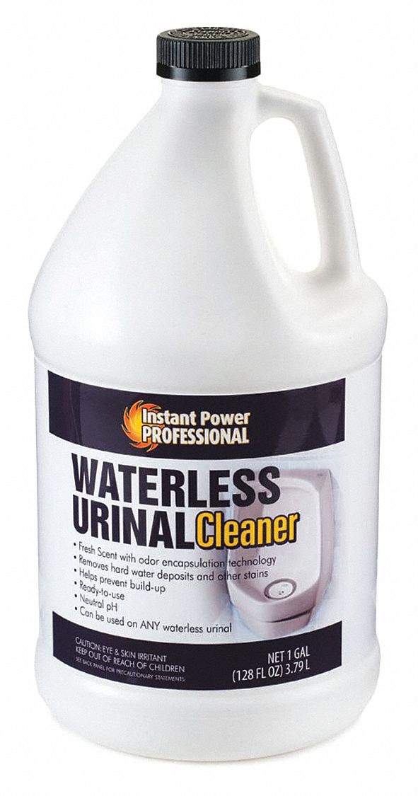 Waterless Urinal Cleaner, 1 gal. Jug, Unscented Liquid, Ready to Use, 1