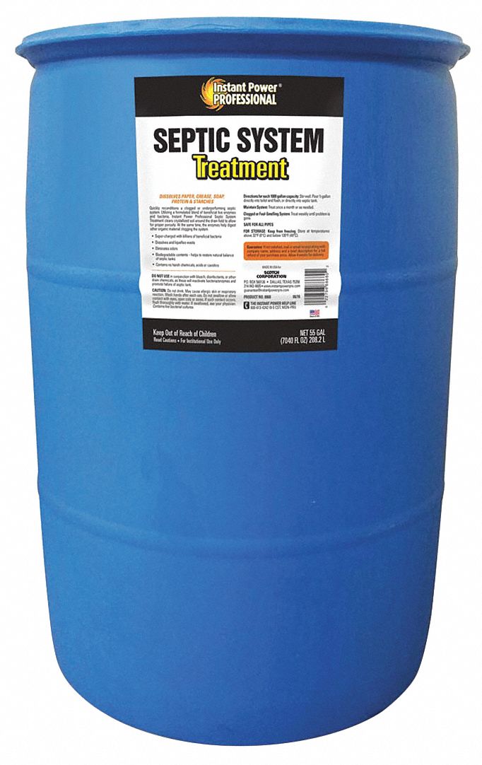 Instant Power Professional Drum 55 Gal Septic System Treatment 49xy248868 Grainger 