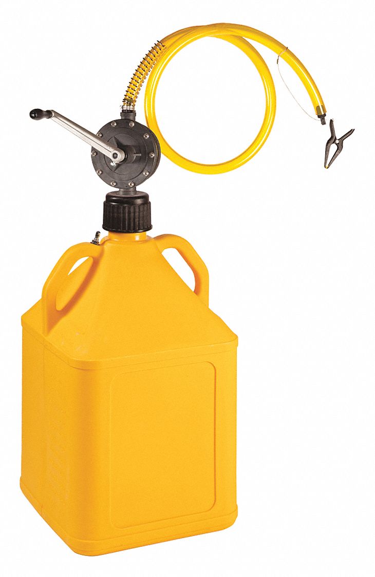 Hand Pump: Rotary, Pump with Hose & Spout, Bung, 10 oz per stroke, PPS, Piston