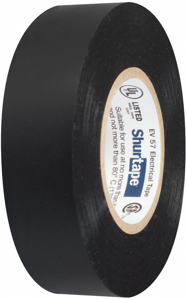 SHURTAPE PVC Electrical Tape, Rubber Tape Adhesive, 7.0 mil Thick, 3/4