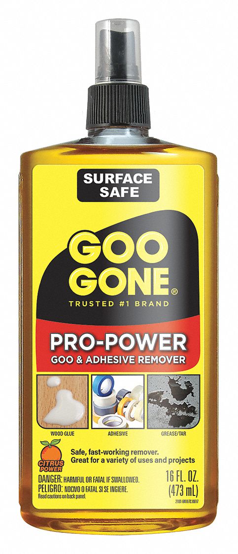 GOO GONE, Trigger Spray Bottle, 25 oz Container Size, Adhesive Remover -  449W41