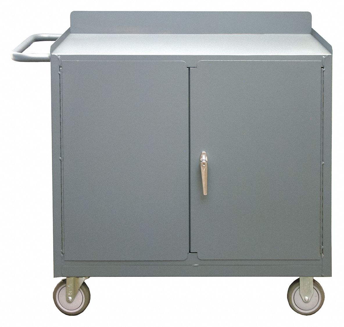 MOBILE CABINET WORKBENCH, 24¼ IN X 42⅛ IN, STEEL, 1,200 LB OVERALL LOAD CAPACITY
