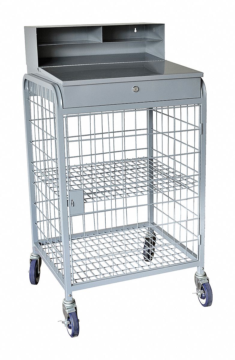 GRAINGER APPROVED 49Y120 Receiving/Shop Desk ,300 lb., 24-3/8