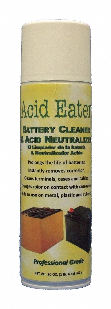 Acid Neutralizer: Acids, 0.156 Gallon Aerosol Can, 20 oz, Orange, 12 PK