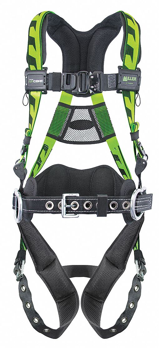 Full Body Harness: Positioning, Vest Harness, Quick-Connect / Tongue, Cam, 2XL/3XL, Belt, Cam