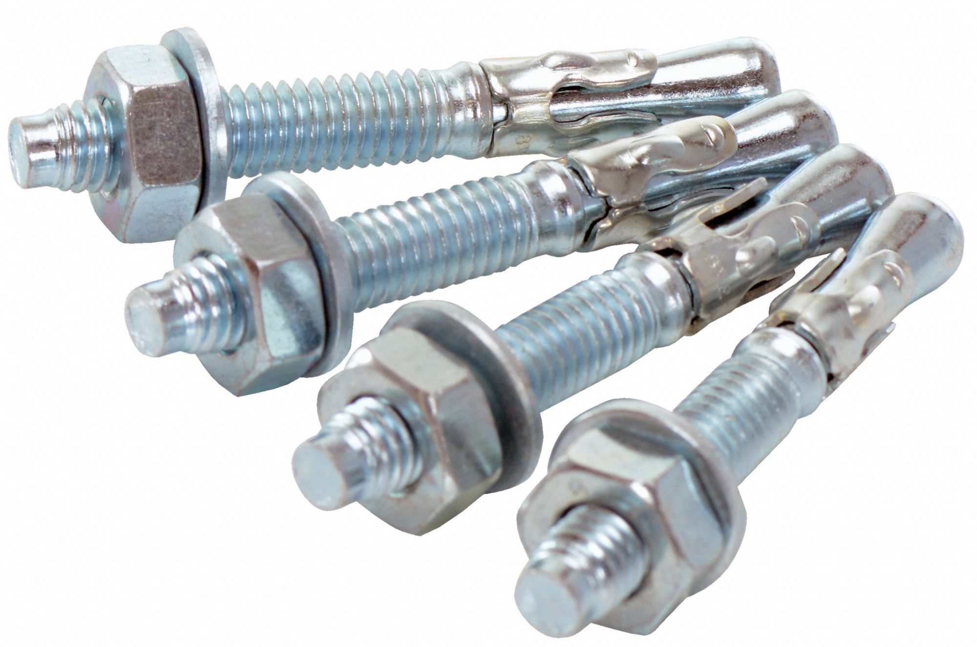 WEDGE ANCHORS, HARDWARE, VESTIL, STEEL, ⅜ IN OVERALL W, BOLLARD/GUARDRAIL/SHELTER, 4 PK