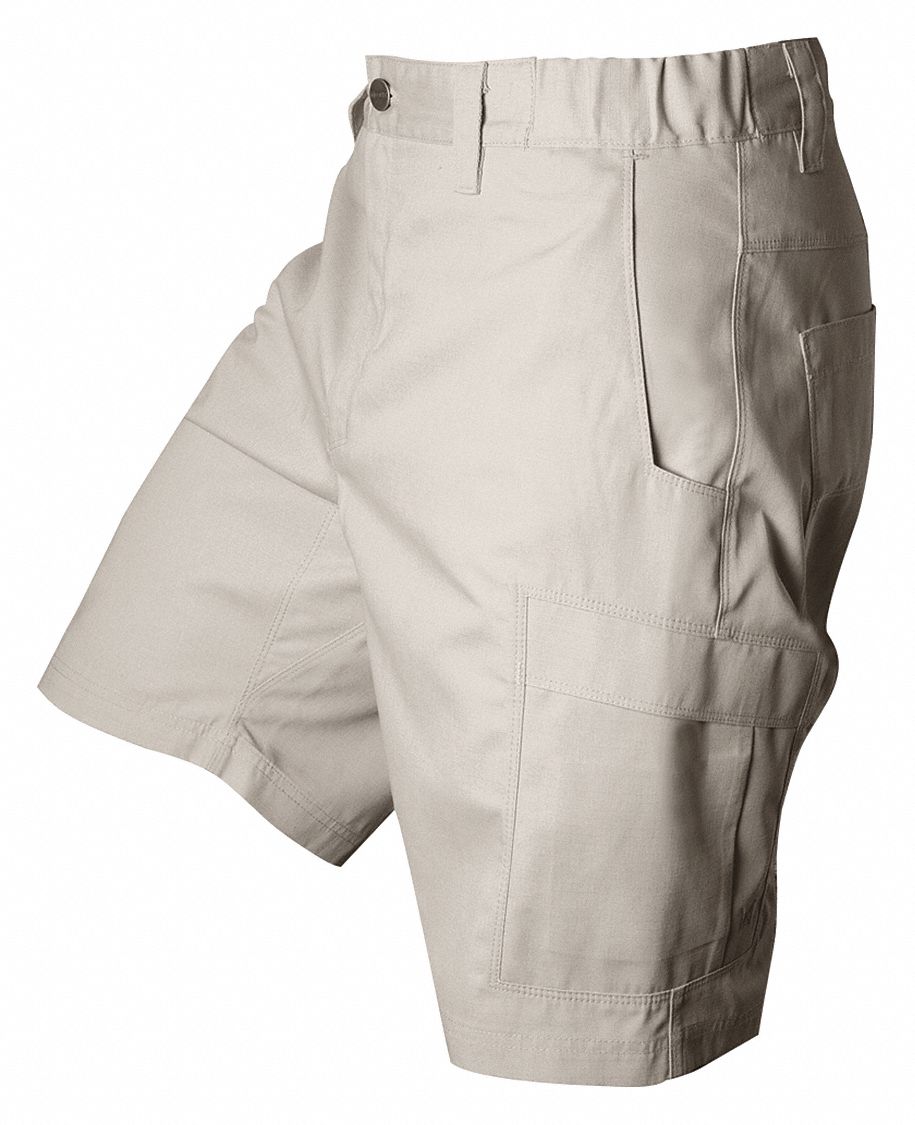 Tactical Shorts, 29" Size, Khaki, 4 Pockets