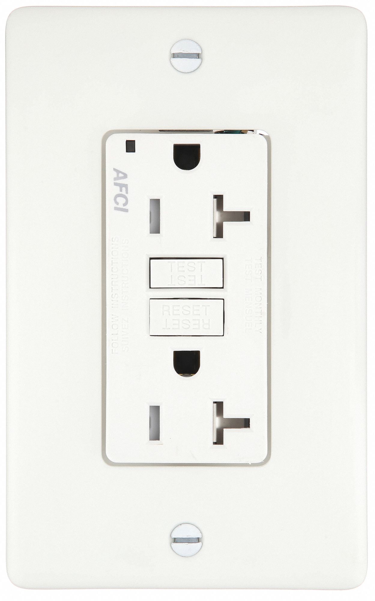 HUBBELL, Duplex, White, Receptacle 49YK98AFR20TRW Grainger
