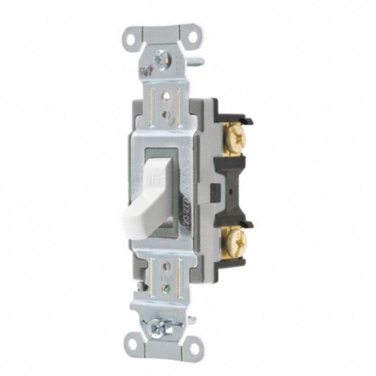 Toggle Switch, Single Pole, Wall Switch 49YL44CSB115W Grainger