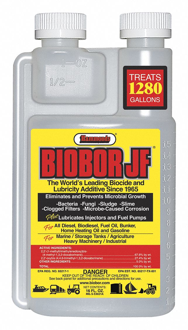 BIOBOR Diesel Fuel Biocide, 16 oz. 49YL84BB16EZ01US2 Grainger