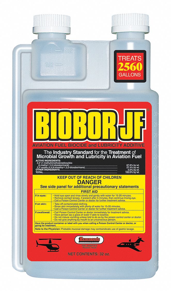 BIOBOR Jet Fuel Biocide, 32 oz. 49YL90BB32EZ01US Grainger