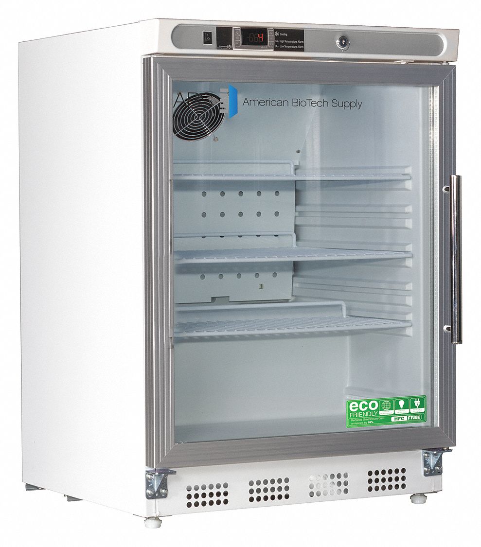 Refrigerator: 4.6 cu ft, Undercounter, 1°C to 10°C, 25 1/2 in Overall Dp