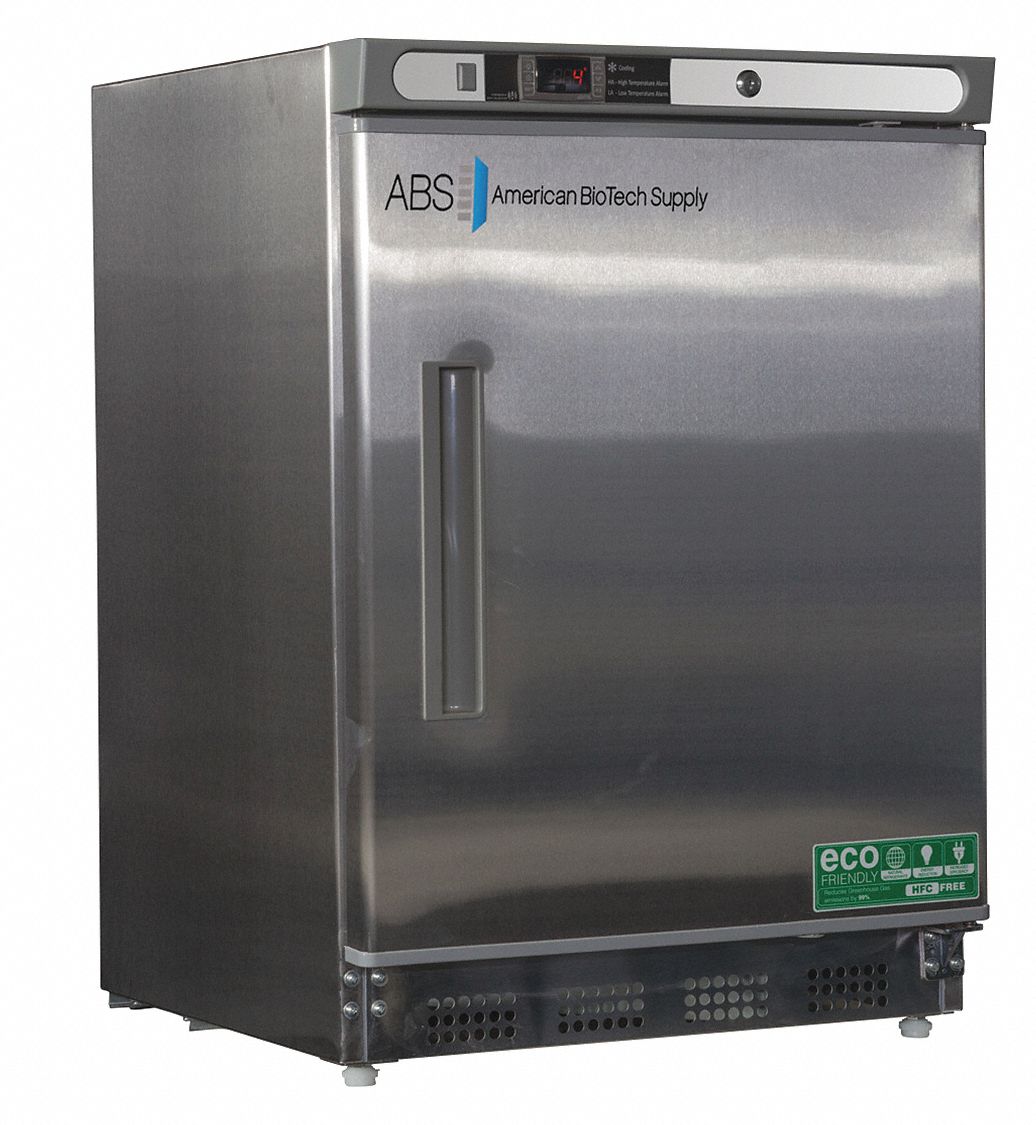 Refrigerator: 4.5 cu ft, Undercounter, 1°C to 10°C, 24 1/2 in Overall Dp