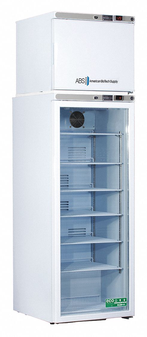 AMERICAN BIOTECH SUPPLY Upright Refrigerator with Freezer; High ...