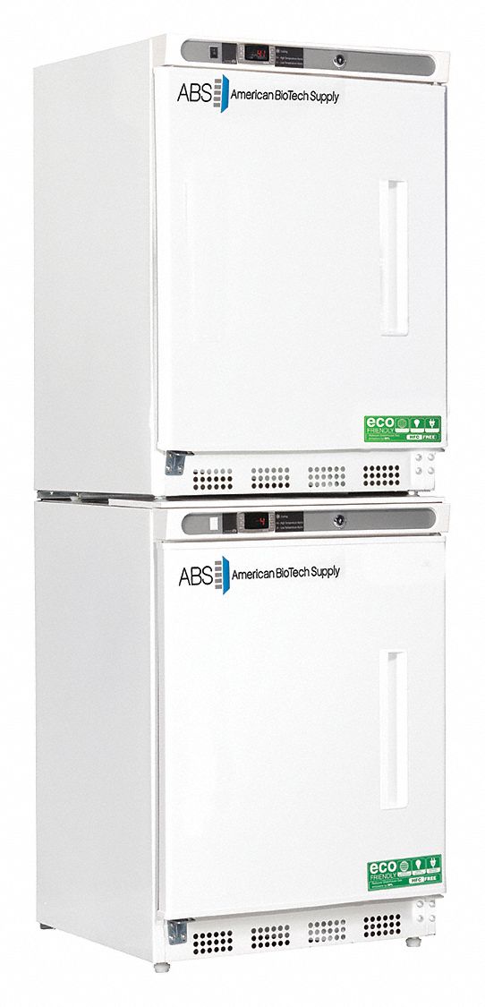 Refrigerator and Freezer: 4.6 cu ft Refrigerator Capacity, 2 Doors, Left