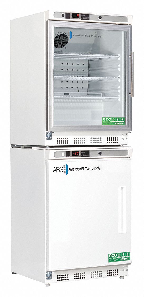 Refrigerator and Freezer: 4.6 cu ft Refrigerator Capacity, 2 Doors, Swing