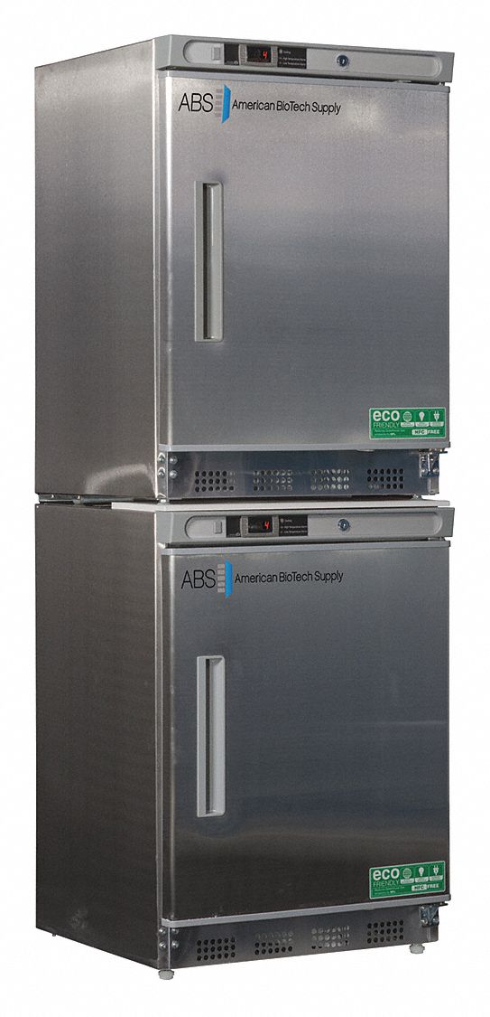 Refrigerator and Freezer: 4.6 cu ft Refrigerator Capacity, 2 Doors, Right