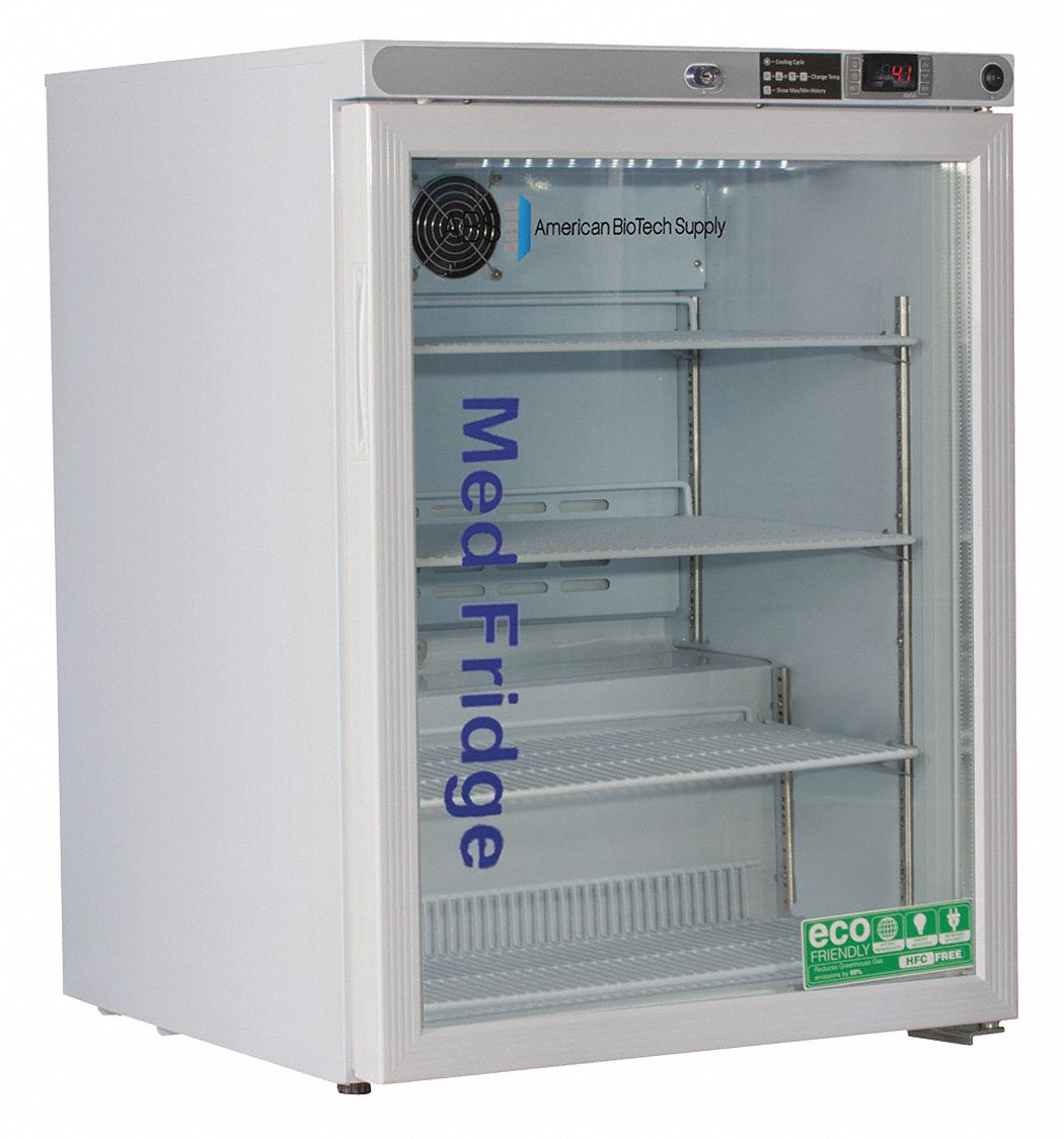 Lab Refrigerator: 5.2 cu ft, Undercounter, 2°C to 7°C, 24 in Overall Dp
