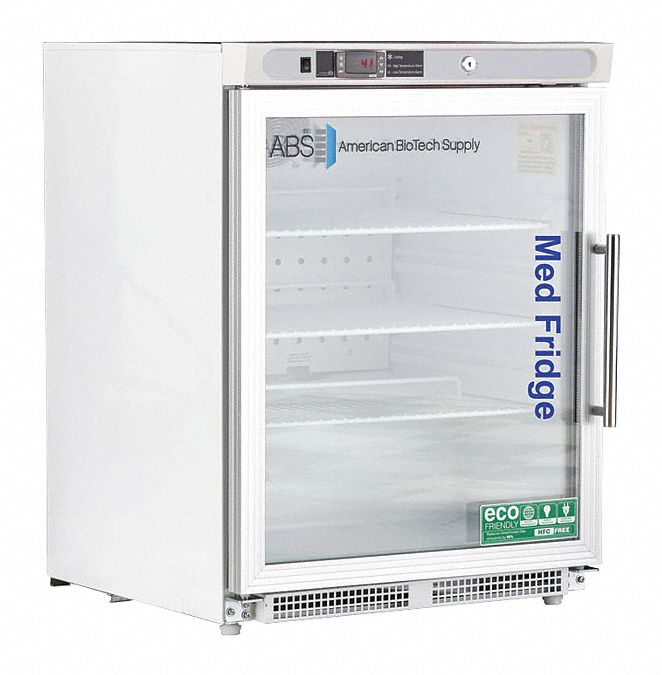 Lab Refrigerator: 4.6 cu ft, Undercounter, 2°C to 7°C, 25 1/2 in Overall Dp